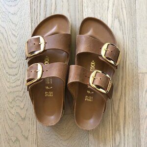 Birkenstock Arizona Big Buckle Cognac/Brass